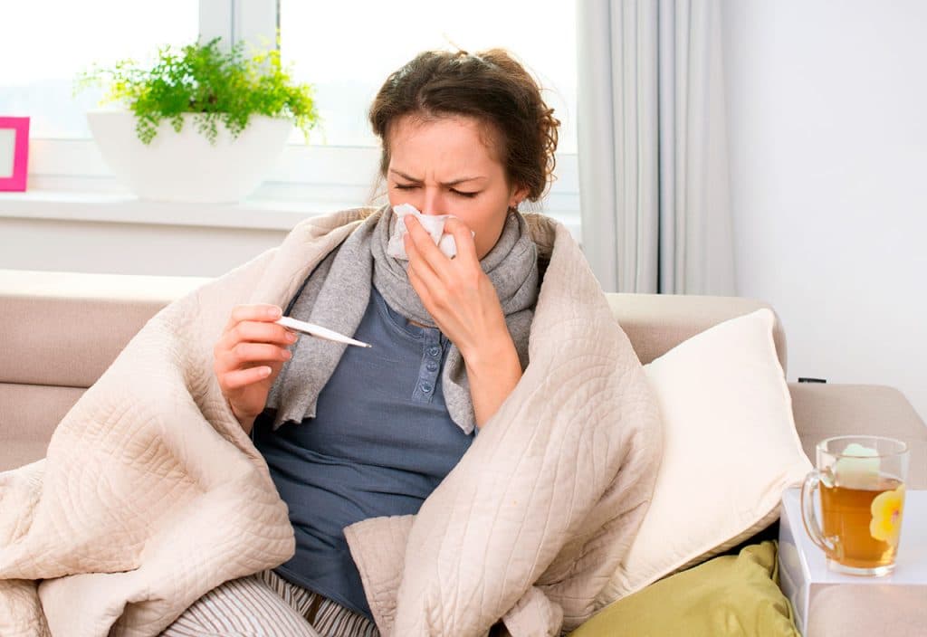 gripe por nariz tapada